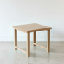 Modern Solid Wood End Table Pictured In White Oak Natural