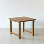 Modern Solid Wood End Table Pictured In Reclaimed Oak Clear