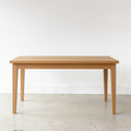 Slim Tapered Leg Desk Pictured In White Oak Clear
