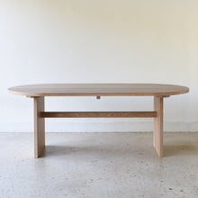 Modern Timber Oval Dining Table Pictured In White Oak Natural
