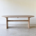 Modern Timber Oval Dining Table Pictured In White Oak Natural