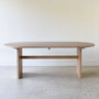 Modern Timber Oval Dining Table Pictured In White Oak Natural