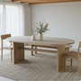 Modern Timber Oval Dining Table
