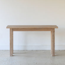 Farmhouse Wood Console Table Pictured In White Oak Natural