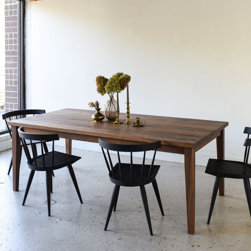 Slim Tapered Leg Dining Table