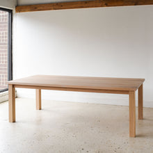 Farmhouse Extendable Dining Table Pictured In White Oak Natural