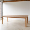 Farmhouse Extendable Dining Table Pictured In White Oak Natural