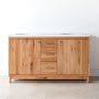 60" Modern Wood Vanity / Double Sink - Specifications:
