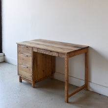 Macie Wood Desk Pictured in Reclaimed Oak Clear