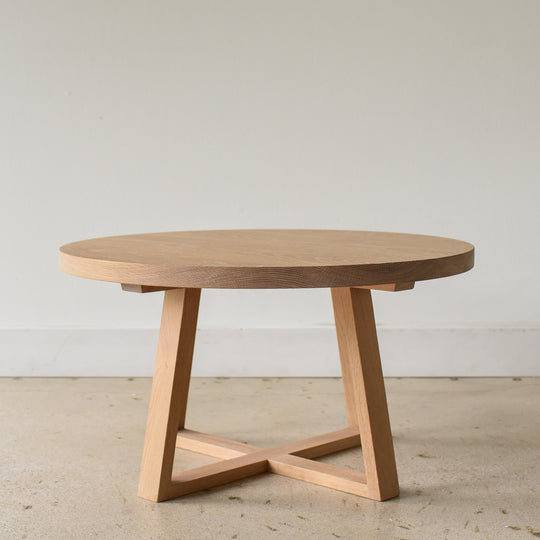 Round Solid Wood Coffee Table
