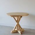 36&quot; Round Pedestal Dining Table Pictured In Ash Clear