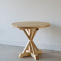 36&quot; Round Pedestal Dining Table Pictured In Ash Clear