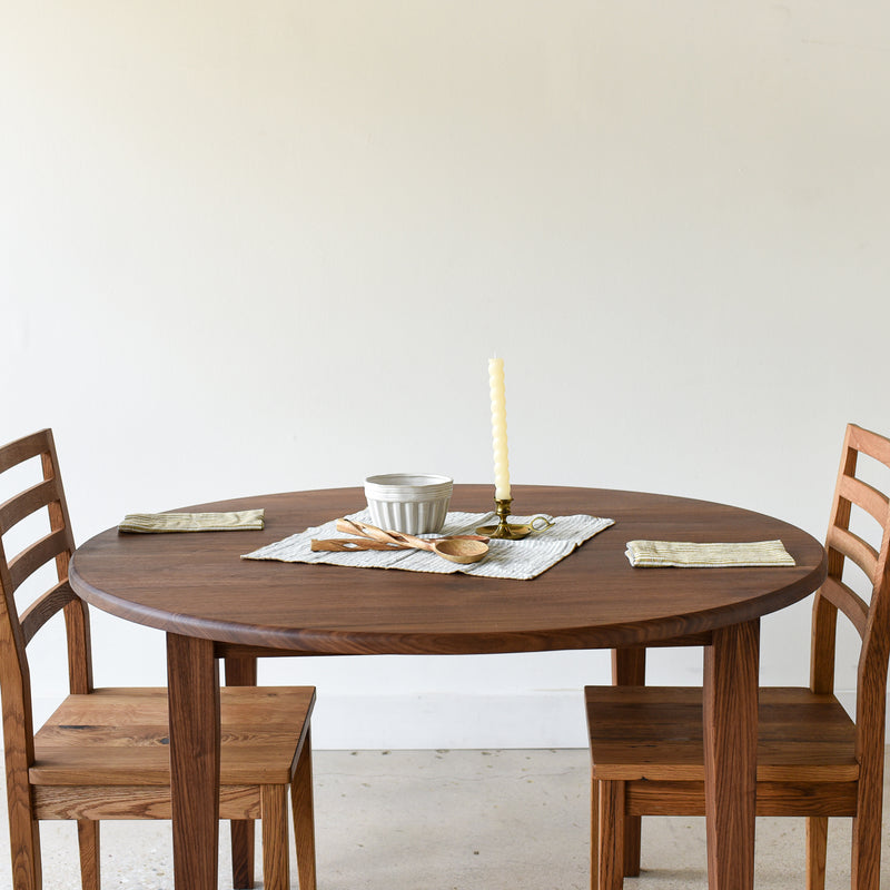 Pictured in Walnut/Clear Featured with our &lt;a href=&quot;https://wwmake.com/products/reclaimed-wood-dining-chairs-barnwood-dining-chairs&quot;&gt; Farmhouse Wood Dining Chairs&lt;/a&gt; in Reclaimed Oak / Walnut