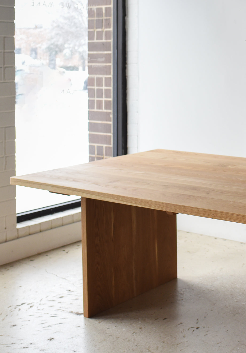 Rounded Corner Timber Dining Table