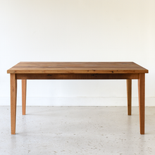 Slim Tapered Leg Dining Table Pictured In Reclaimed Oak Clear