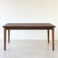 Slim Tapered Leg Dining Table Pictured In Reclaimed Oak Walnut