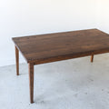 Slim Tapered Leg Dining Table Pictured In Reclaimed Oak Walnut