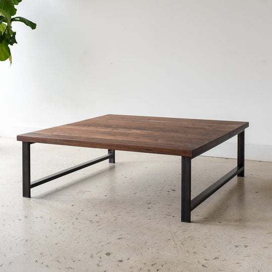 Square Industrial Modern Coffee Table