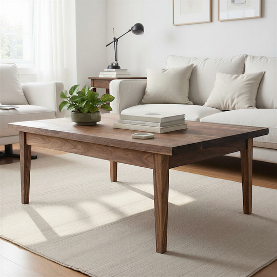 Tapered Leg Rectangular Coffee Table