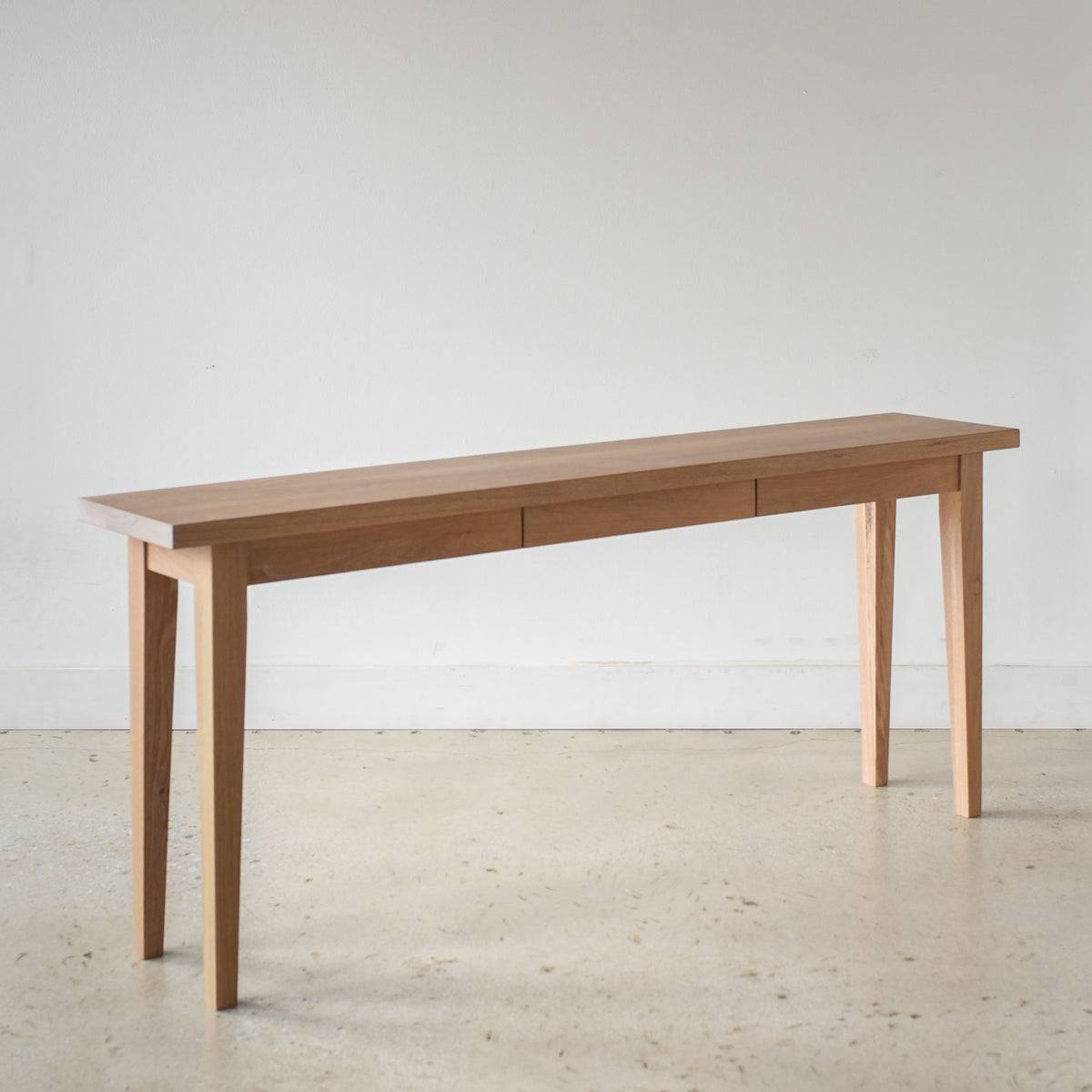 Tapered Leg Console Table With Hidden Drawer – What WE Make