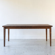 Slim Tapered Leg Dining Table Pictured In Reclaimed Oak Walnut