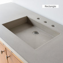 Concrete Vanity Top with Double Integral Sink