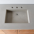 Concrete Vanity Top with Double Integral Sink