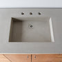 Concrete Vanity Top with Double Integral Sink