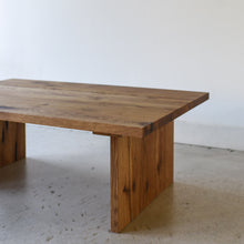 Timber Coffee Table Pictured in Reclaimed Oak/ Clear