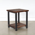 Rustic Reclaimed Wood Side Table / Lower Shelf - Specifications: