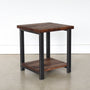 Rustic Reclaimed Wood Side Table / Lower Shelf - Specifications: