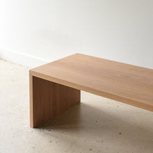 Modern Waterfall Coffee Table Pictured In White Oak Natural 