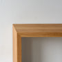 Modern Waterfall Console Table Pictured In White Oak Clear