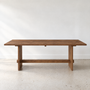 Modern Timber Frame Dining Table in reclaimed oak textured