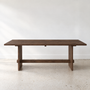 Modern Timber Frame Dining Table in reclaimed oak walnut
