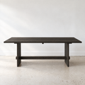Modern Timber Frame Dining table in white oak black