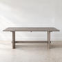 Modern Timber Frame Dining Table in white oak gray