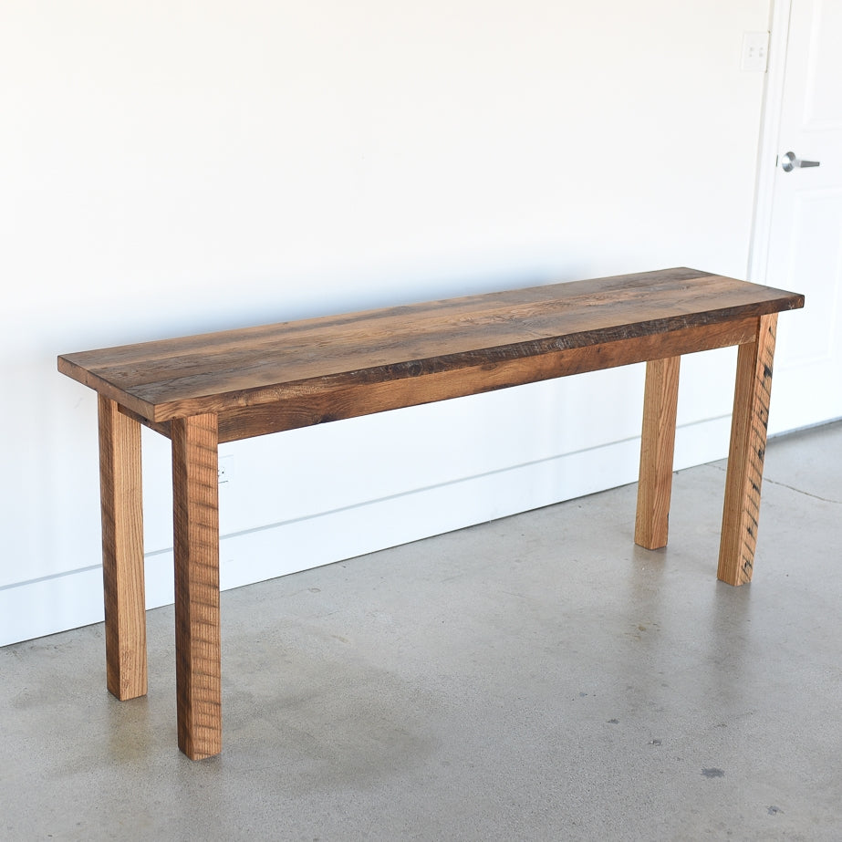 Farmhouse Wood Console Table