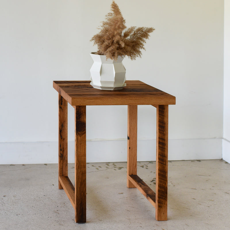Modern Solid Wood End Table What WE Make