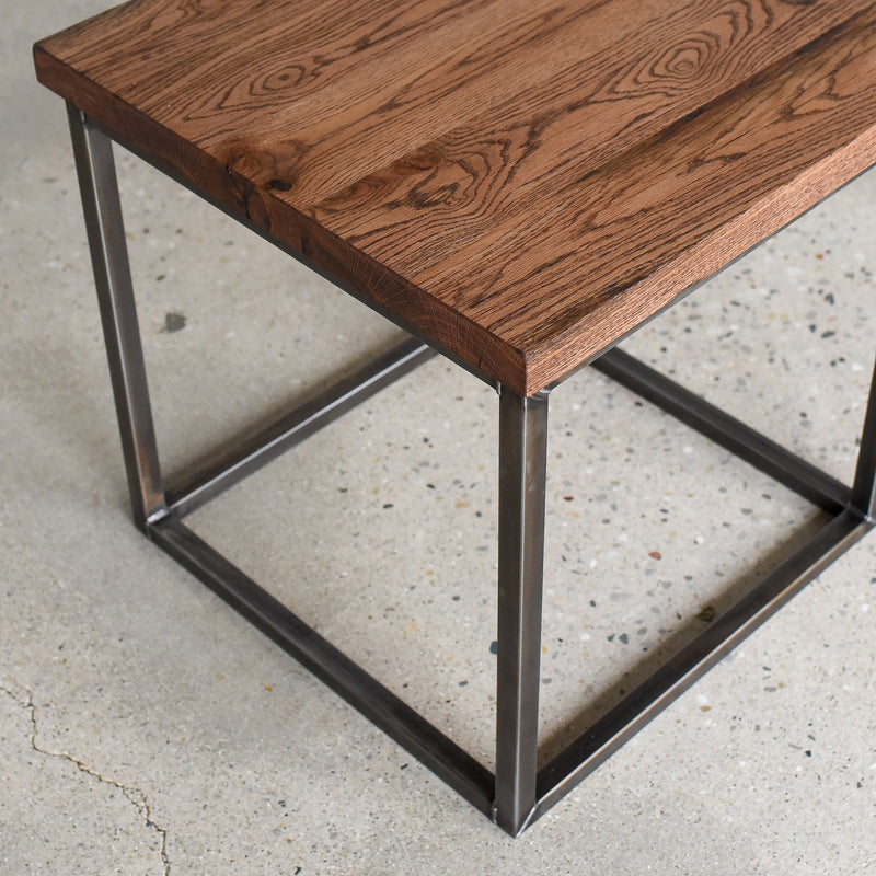 Steel Box Frame Side Table - What WE Make