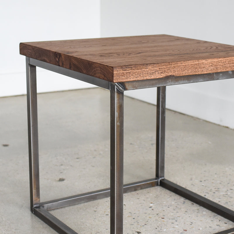 Steel Box Frame Side Table - What WE Make