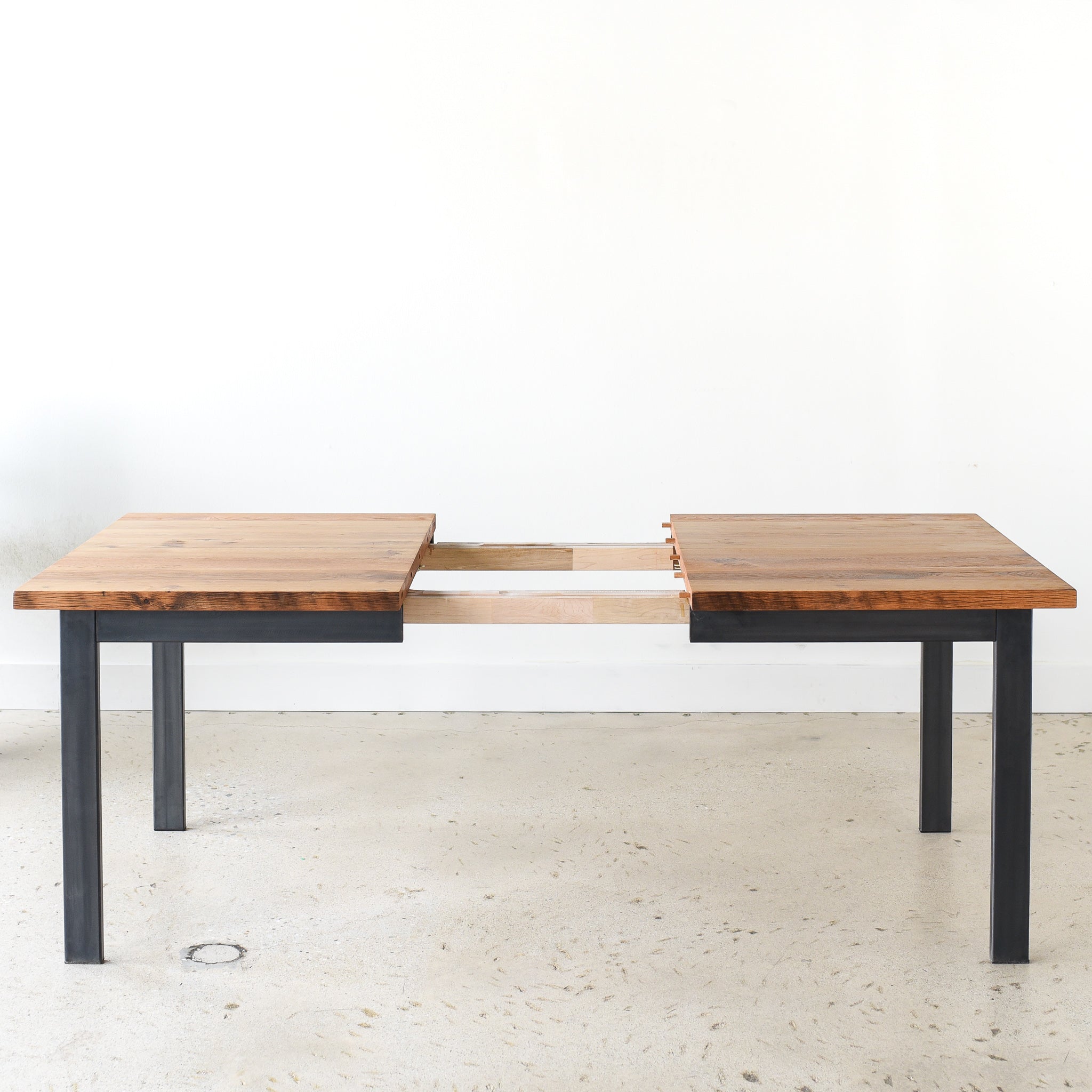 Industrial Plank Extendable Dining Table