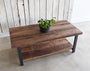 Industrial Reclaimed Wood Coffee Table / Lower Shelf