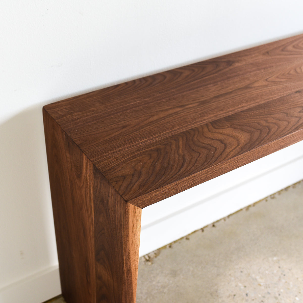 Modern Walnut Console Table โ What WE Make