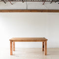 Breadboard Farmhouse Dining Table in Reclaimed Oak / Clear