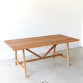 Modern Butterfly Trestle Dining Table 