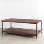 Stoic Walnut Wood Coffee Table / Lower Shelf