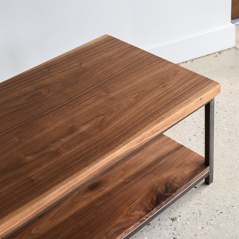 Stoic Walnut Wood Coffee Table / Lower Shelf