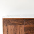 Concrete Offset Vanity Top / Rectangle Undermount Sink