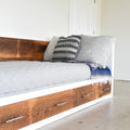 White + Reclaimed Wood Daybed